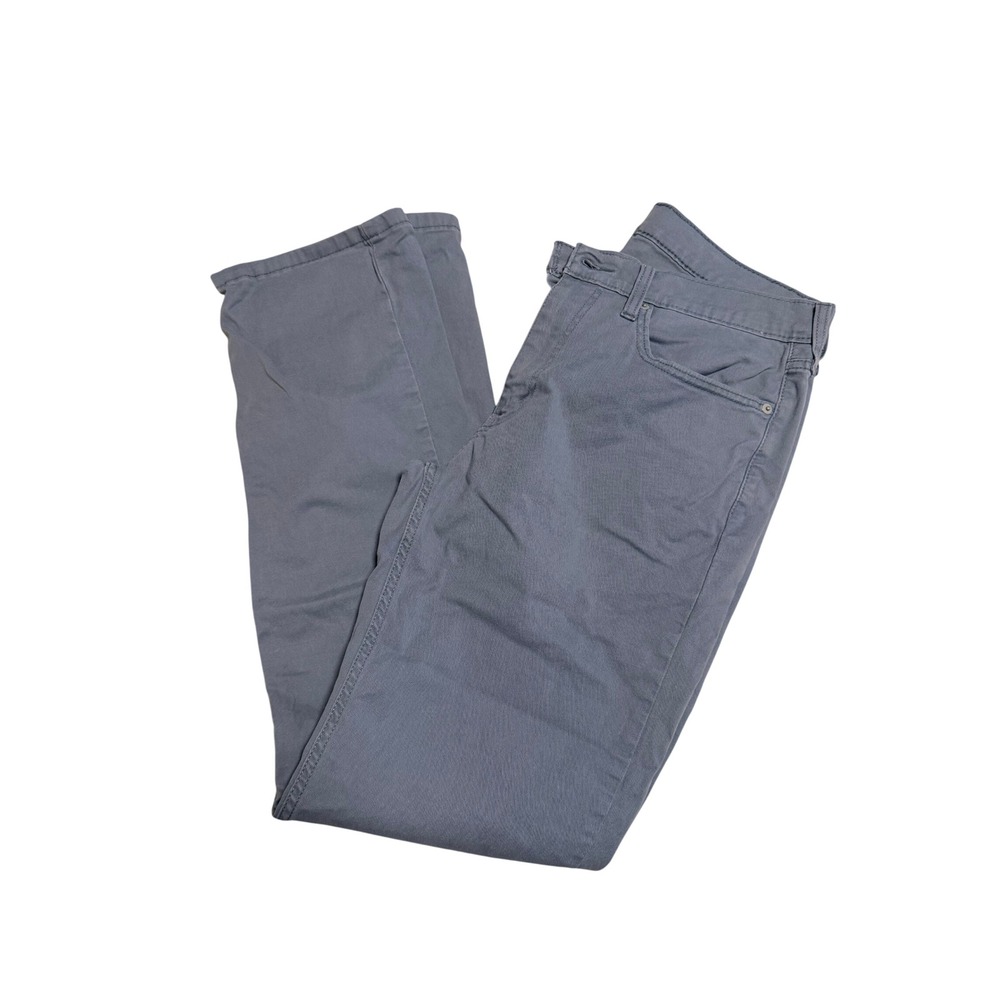 Levis 514 Straight Fit Pants Blue Grey Mens W34 L34 00514-1882